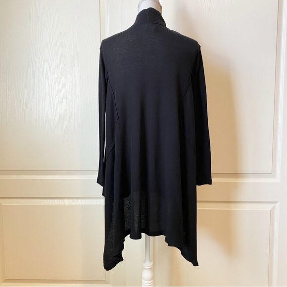 Free People We The Free Lightweight Ribbed Mock Neck Shark Bite Hem Top Small - Picture 5 of 9